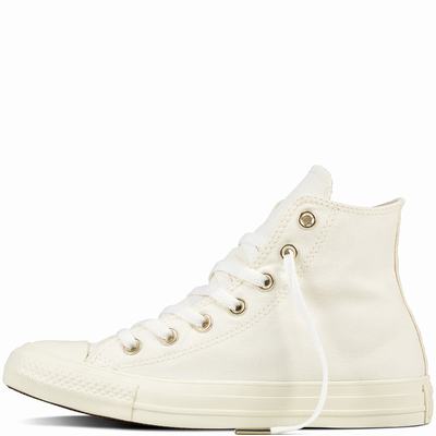 Converse Chuck Taylor All Star Mono Glam High Tops Womens - Beige/Gold Shoes (306GVMTA)